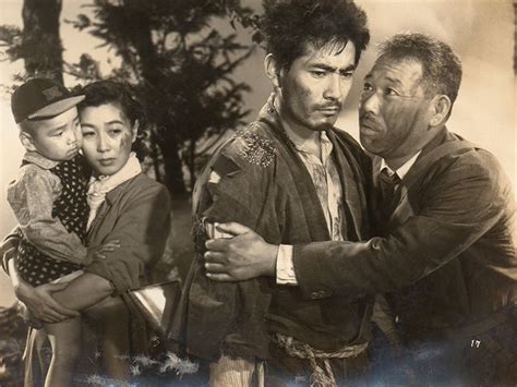 『愛と憎しみの彼方へ』（1951年）志村喬に説得されるミフネ。 日本映画 昭和 俳優 男優