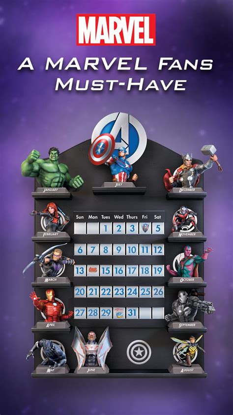 Marvel Avengers Perpetual Calendar Marvel Artwork Marvel Marvel