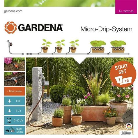 Gardena Micro Drip System Starter Set Plant Pots M Automatic