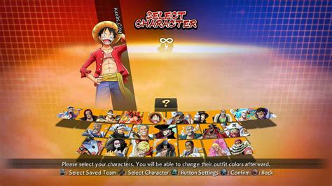 What Would Your Perfect One Piece Gameroster Be Onepiece
