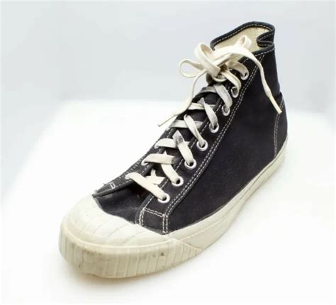 Vintage Rare 1940s Us Pro Keds Canvas High Top Basketball Sneakers 8 1