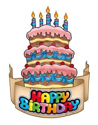 Cartoon Clipart Happy Birthday Cake Clip Art Library