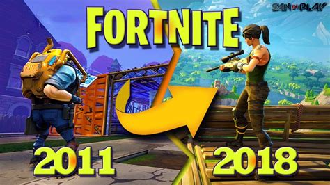 A EvoluÇÃo Do Fortnite 2011 2018 Surpreendente Youtube