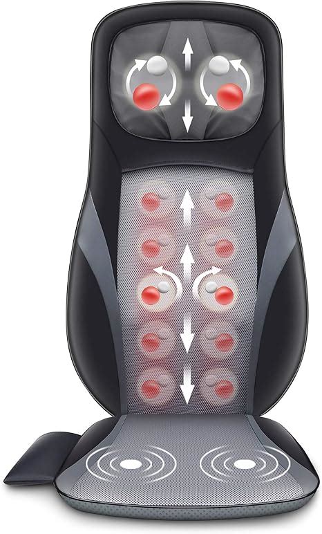 snailax shiatsu massagers neck and back back massagers with heat kneading massage chair pad