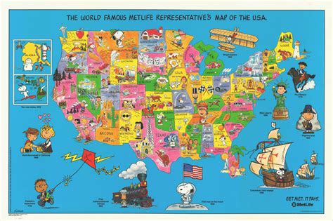 The World Famous Metlife Representatives Commemorative Map Of The