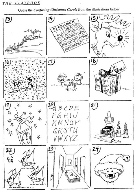 Christmas Rebus Puzzles With Answers Printable Printable Word Searches