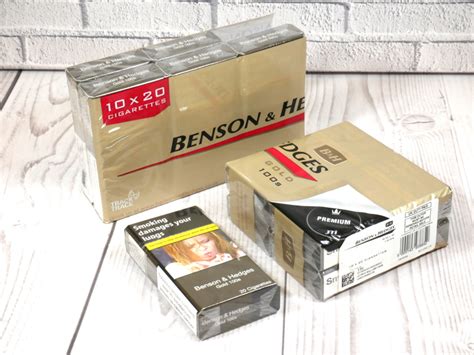 Benson And Hedges Gold 100s 10 Packs Of 20 Cigarettes 200