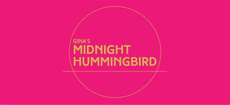 Ginas Midnight Hummingbird Branding And Package Design Behance