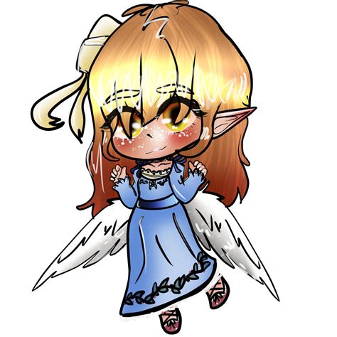 Oc Commision Chibi Angel By Starspooks On Deviantart