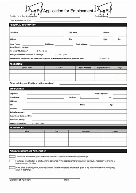 Sample Job Application Form Elegant Job Applications Employment