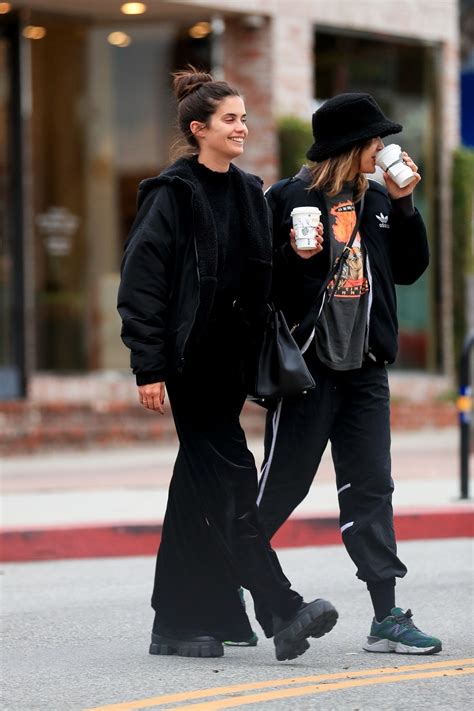 Sara Sampaio Make Up Free Shopping At Staud On Melrose Place In West