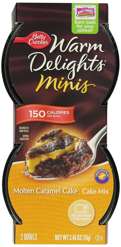 Amazon Com Betty Crocker Warm Delight Minis Molten Caramel Cake 2