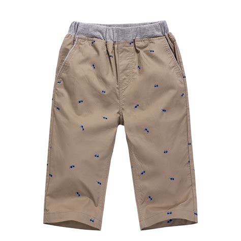 Boys Pants Summer Calf Length Pants Children 100 Cotton Trousers Baby