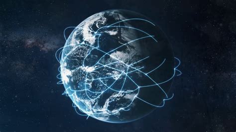 Global Connectivity Networked Planet Earth Motion Background - Storyblocks