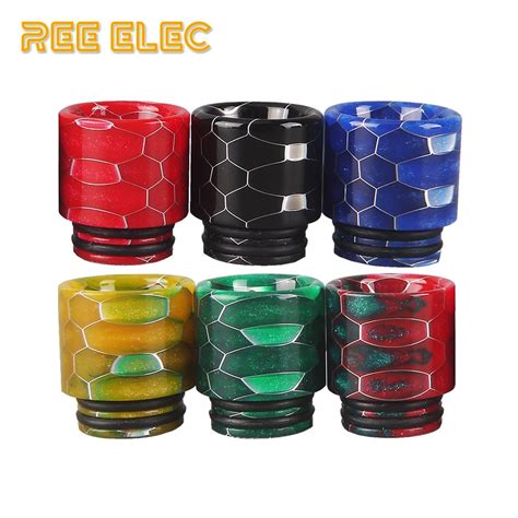 Ree Elec Resin 810 Drip Tip For Rda Atomizer Wide Bore Mouthpiece Vape