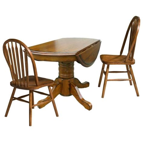 Classic Oak Solid Oak Drop Leaf Table Co Ta 42d Bru C By Intercon At Missouri Furniture