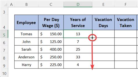 How To Calculate Accrued Vacation Time In Excel With Easy Steps
