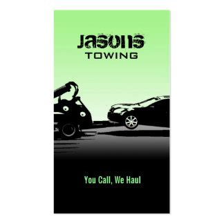 Exceptional print quality low minimums—no setup fees free shipping over $50. Towing Business Cards & Templates | Zazzle