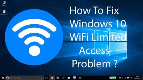 How To Fix WiFi Limited Access Problem On Windows 10 YouTube