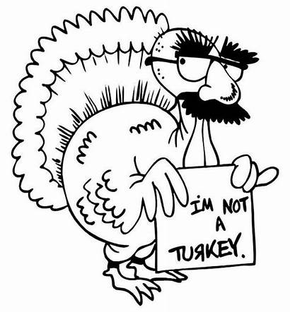Turkey Thanksgiving Coloring Funny Pages Jokes Silly