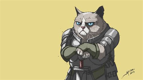 Digital Art Grumpy Cat Memes Warrior Humor Wallpapers
