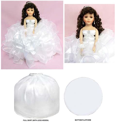 Princess Quinceanera Sweet 16 16 Porcelain Doll White