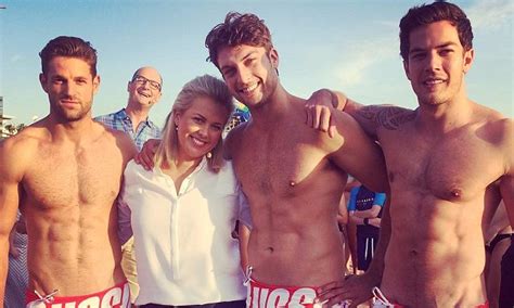 Samantha Armytage Tries To Keep Her Cool As She Interviews Three Hunks