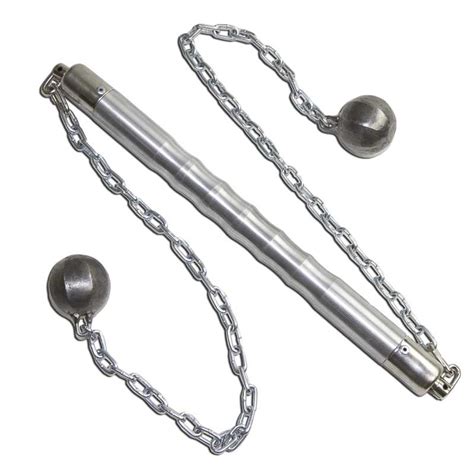 Heavy Metal Dire Flail Steel Bola Whip Steel Weapon Kombativ