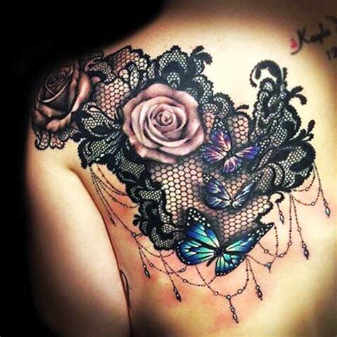This sword has an ornate cross as the handle. 27 Best Lace Tattoo Designs For Every Women ...