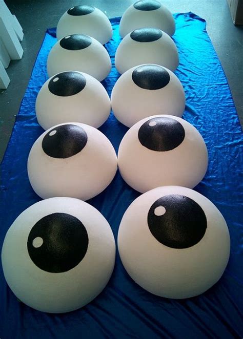 Large Polystyrene Eyeball Props Foam Props Polystyrene Recycled