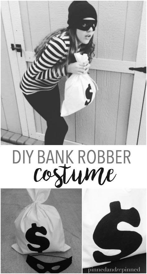 Diy Bank Robber Costume Thats Easy And Adorable Via Pinnedandrepinn