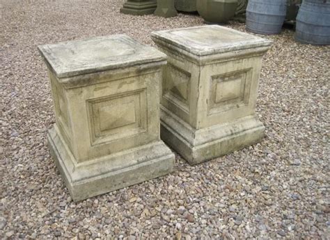 Stone Garden Plinths For Statues Vintage Garden