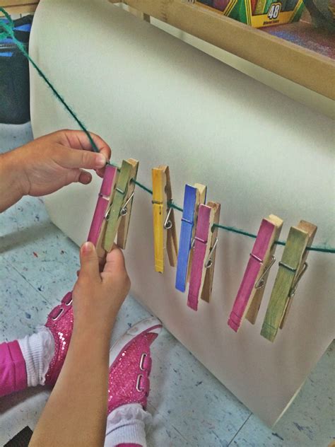 The Clothespin Activity Strengthens Muscles Used For A Pincer Grasp A