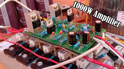 How To Make 1000w Amplifier Using Ic Tl071 As Driver At Home Circuit