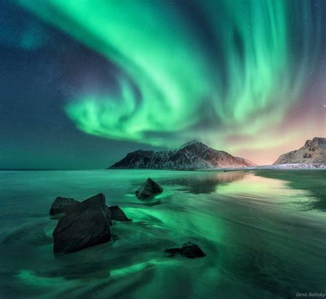 Aurora In Lofoten Norway Northern Lights Aurora Borealis