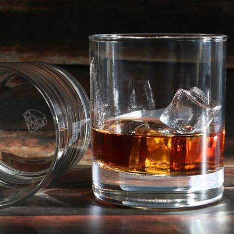 Whiskey Glass Set Of 2 10 Oz Bourbon Glasses For Old Fashioned Cocktails Scotch Glasses