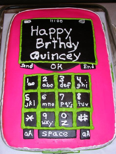 Cell Phone Cake Decorated In Fondant And Royal Icing Fun Desserts