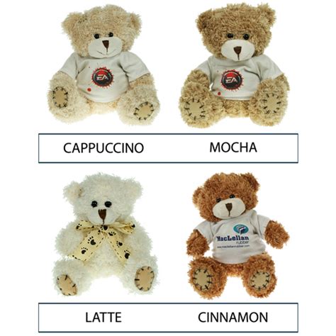 18cm Paw Teddy Bears Personalised Message Bugs Printed Bears