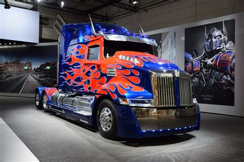 optimus prime western star truck transformers todays truckingtoday