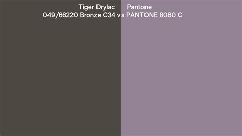Tiger Drylac Bronze C Vs Pantone C Side By Side Comparison