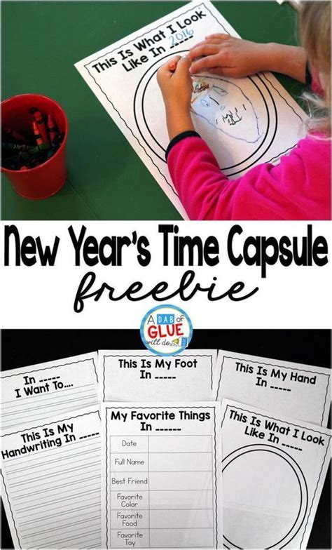 New Years Eve Time Capsule Ideas Printable Kit New Years Eve