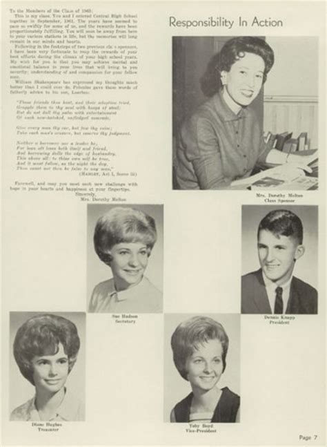 Explore 1965 Central High School Yearbook Evansville In Classmates