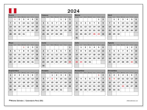 Calendarios 2024 Michel Zbinden Pe