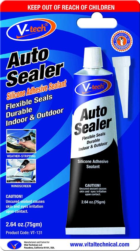 V Tech Vt 131 Quality Auto Sealer Silicone Adhesive Sealant 75gm