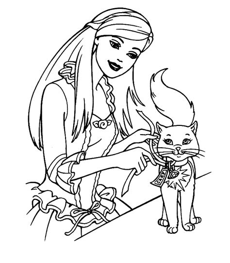Barbie Princess Coloring Pages Coloring Home