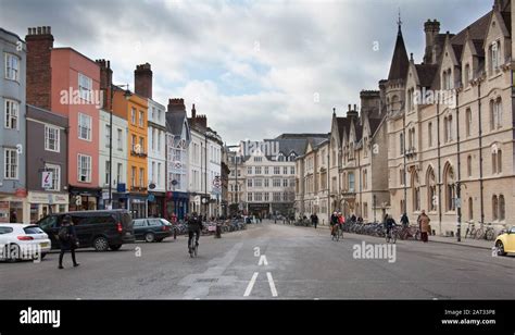 Broad Street Oxford Uk Stock Photo Alamy