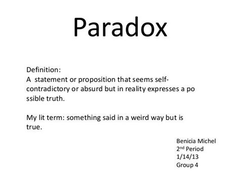 Paradox Paradox Reality Sayings