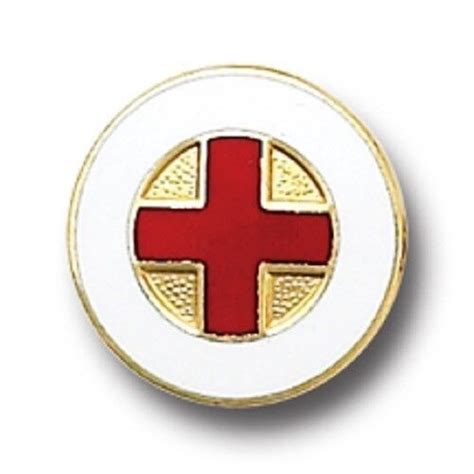 Red Cross Lapel Pin Medical Insignia Emblem American Volunteers 5021