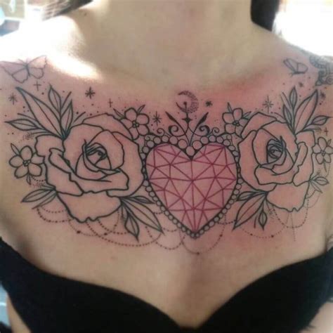 50 best chest tattoos for women in 2023 chest tattoos for women cool chest tattoos chest