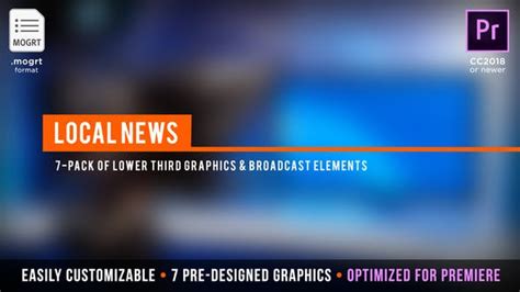 Premiere pro news template in indian style| premiere pro cc 2019 this is a totally free news template for indian video editors. Local News Broadcast | MOGRT for Premiere Pro by ...